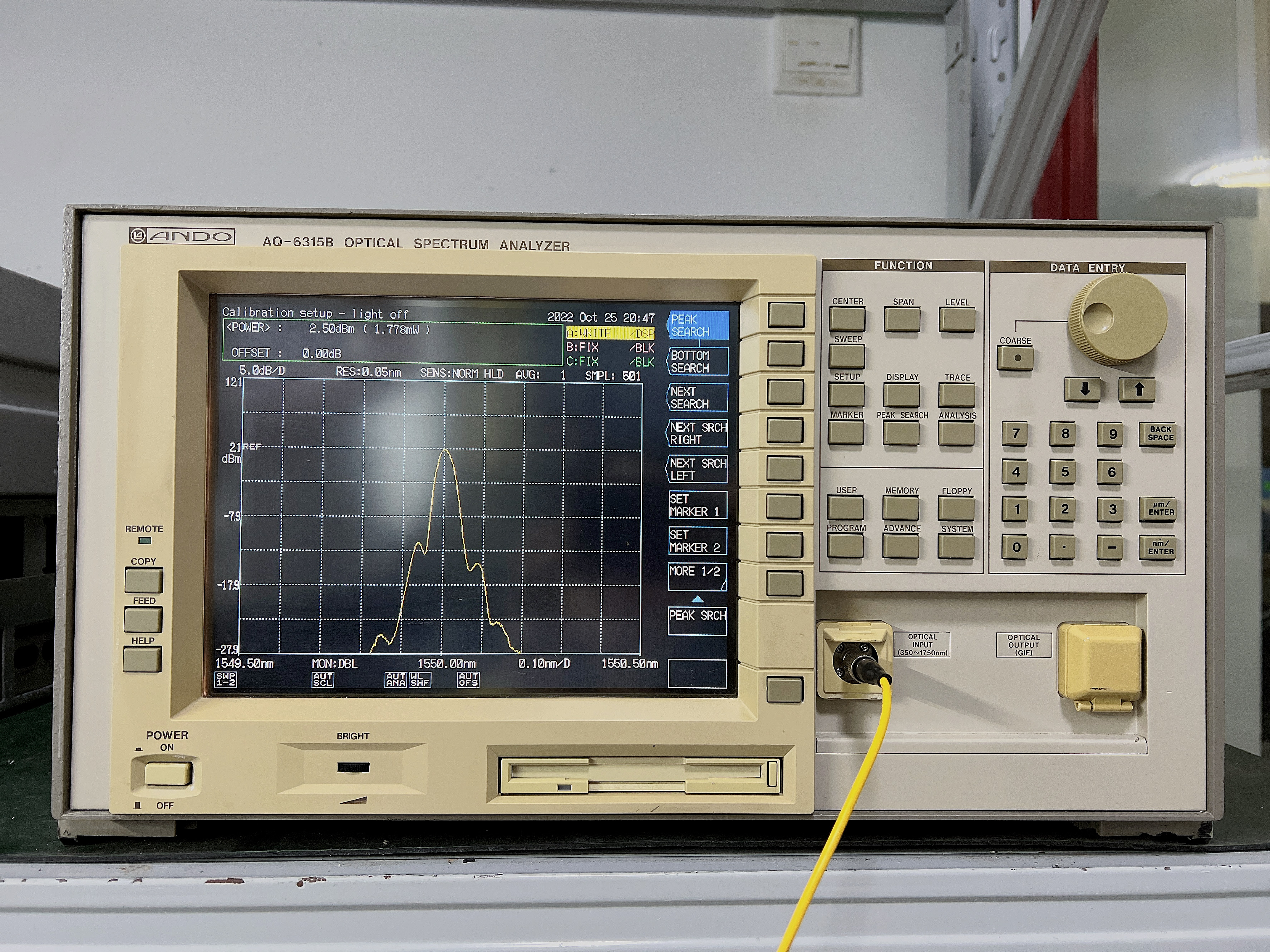 AQ6315B 光谱分析仪 横河(YOKOGAWA) 故障 电源烧了 维修案例