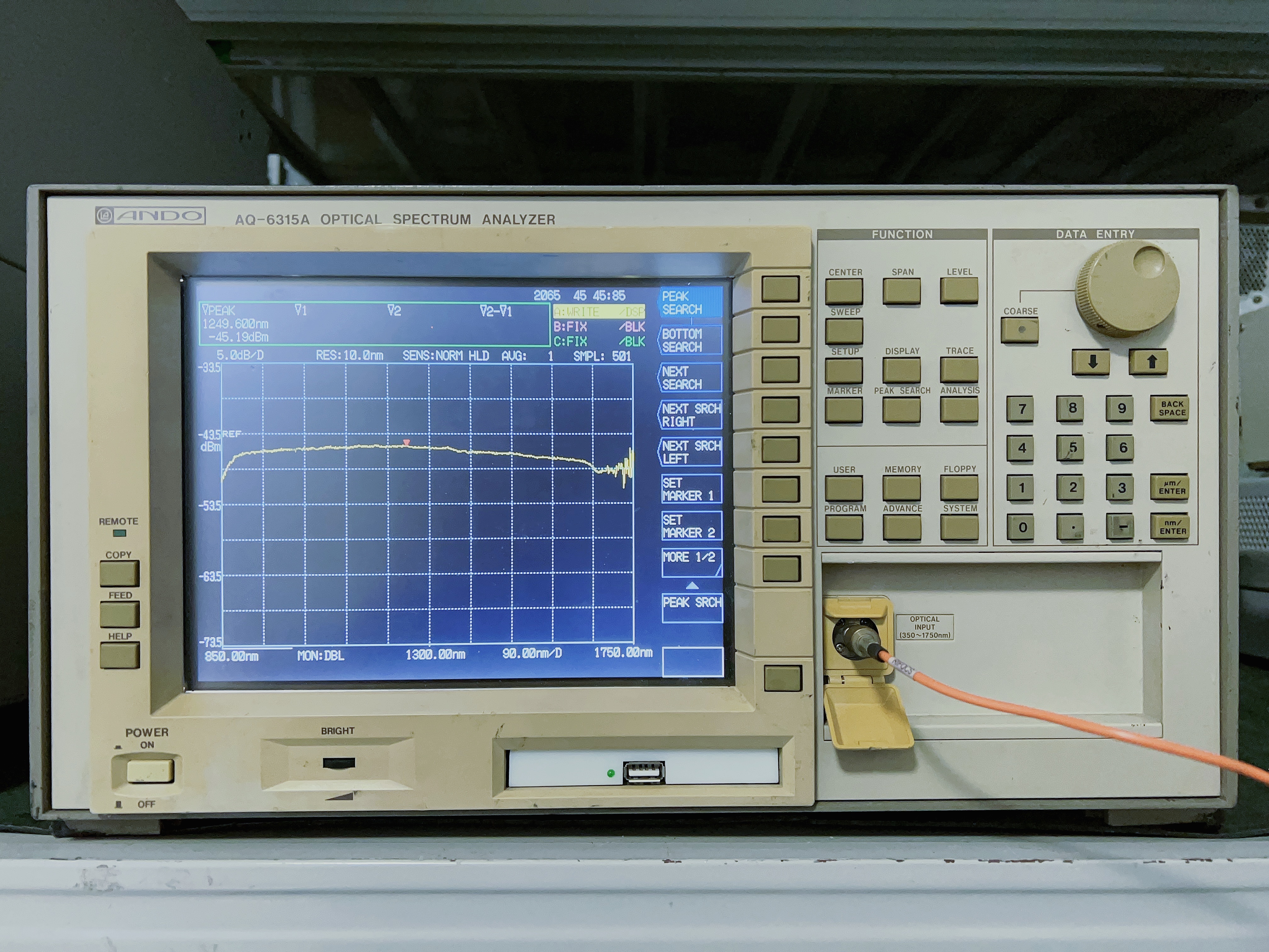 AQ6315E 光谱分析仪 横河(YOKOGAWA)  电源故障  维修案例