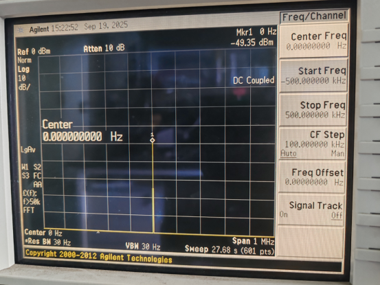 频谱仪关于零频信号的解析说明
