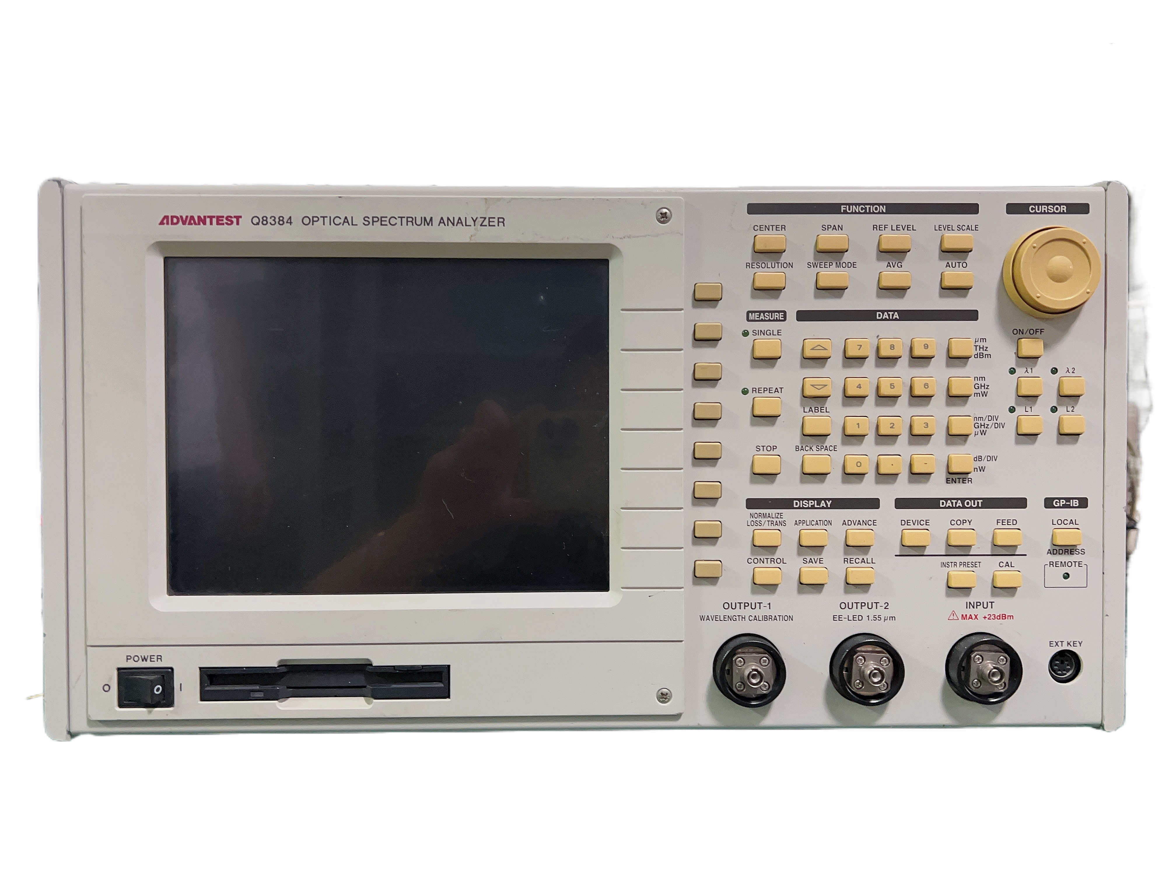 Q8384光谱分析仪爱德万Advantest故障：无法进入系统维修案例